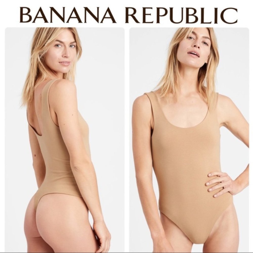 BANANA REPUBLIC Scoop-Neck Thong Bodysuit